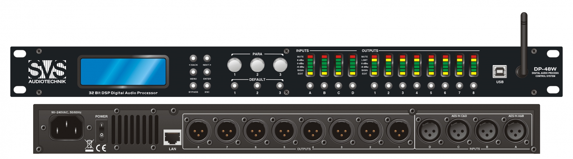 SVS Audiotechnik DP-48W Цифровой процессор: 4 входа 8 выходов в Зеленогорске