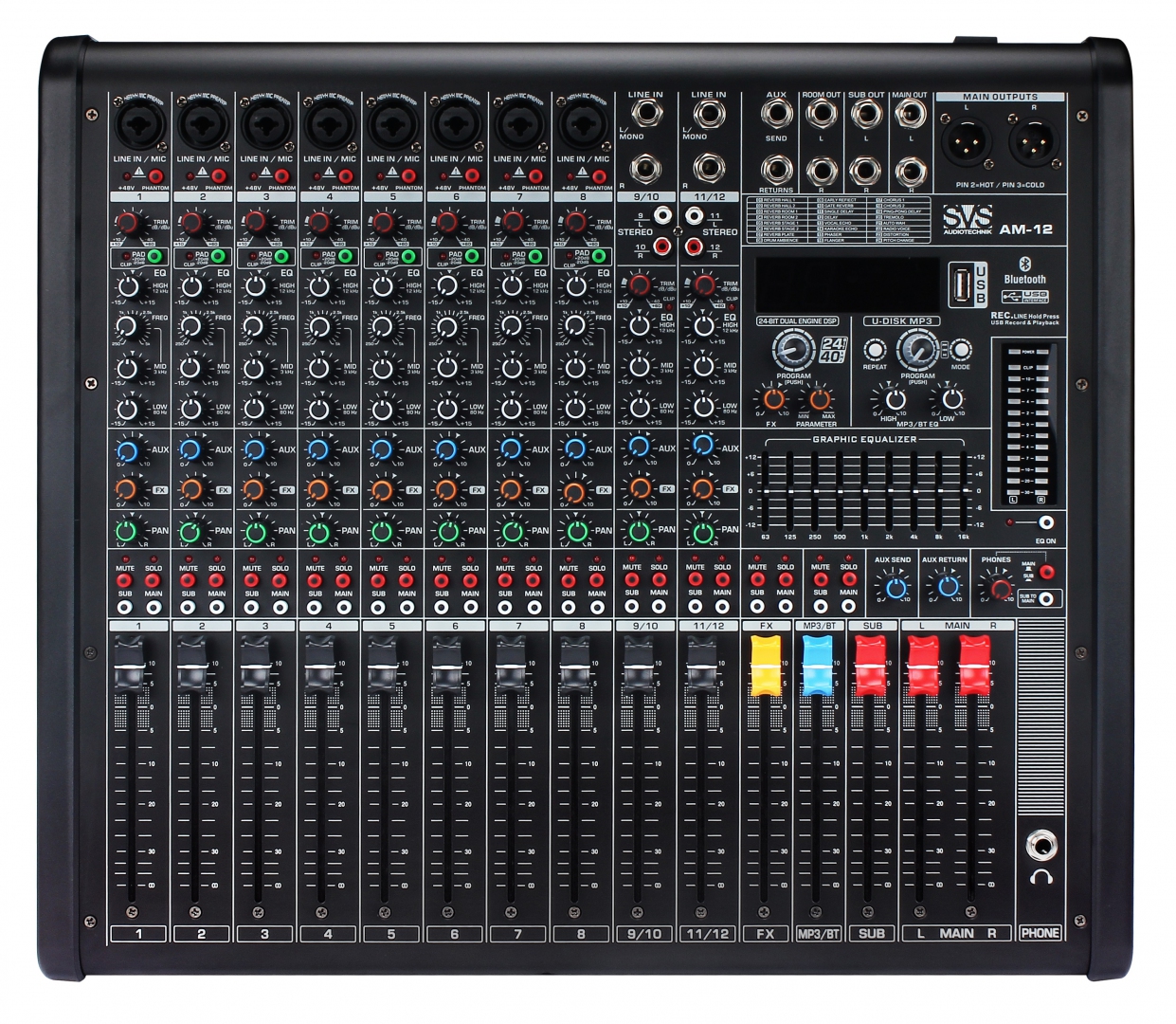 SVS Audiotechnik mixers AM-12 Микшерный пульт аналоговый, 12-канальный в Зеленогорске