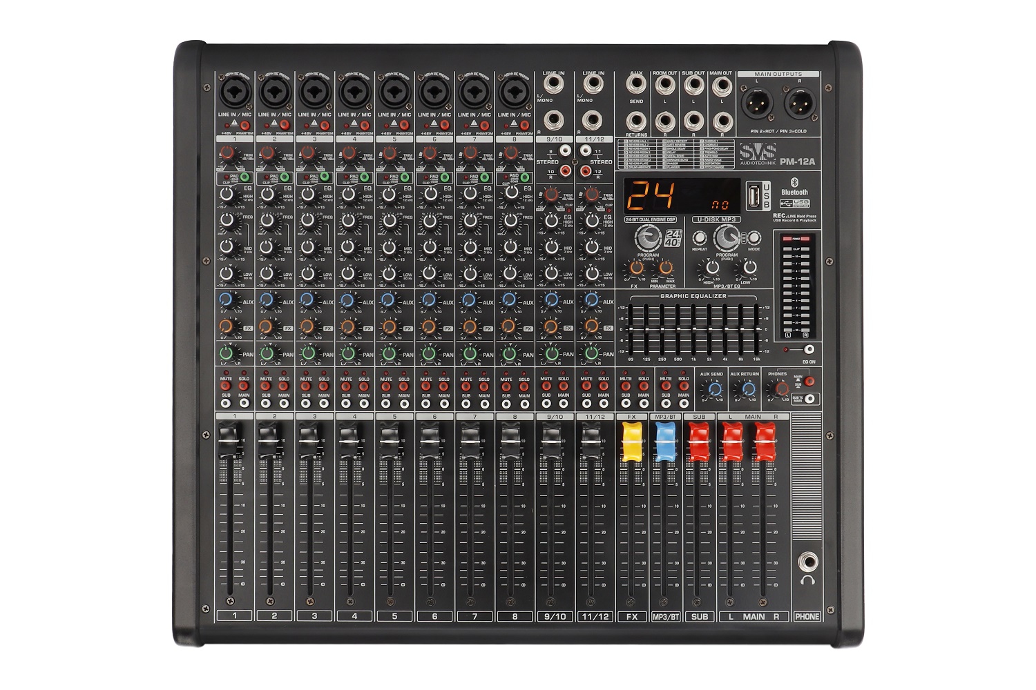 SVS Audiotechnik mixers PM-12A Активный аналоговый микшерный пульт, 12-канальный в Зеленогорске